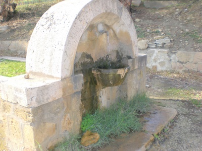 A typical public well.